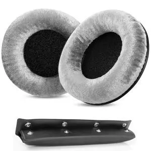 MMX300 DT770 Ear Pads for Beyerdynamic DT770 Pro/DT880/DT990 Pro | Replacement Headband Earpads,with Soft Velours Cushion,for DT880 Pro/HS200/HS400/DT 790/DT797-Silver Kit MMX300 DT770 Ear Pads for Beyerdynamic DT770 Pro/DT880/DT990 Pro | Replacement Headband Earpads,with Soft Velours Cushion,for DT880 Pro/HS200/HS400/DT 790/DT797-Silver Kit