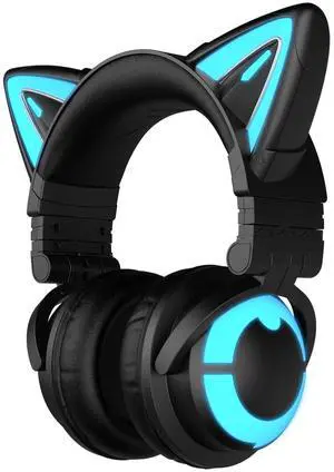 YOWU Cat Ear Headphones, Cute Cat Ear Gaming Headsets with Bluetooth 5.2 for PC/PE/Switch/PS4/PS5, Built-in Mic & Customizable RGB Light Effect for Anime Lovers(CE Black) YOWU Cat Ear Headphones, Cute Cat Ear Gaming Headsets with Bluetooth 5.2 for PC/PE/Switch/PS4/PS5, Built-in Mic & Customizable RGB Light Effect for Anime Lovers(CE Black)
