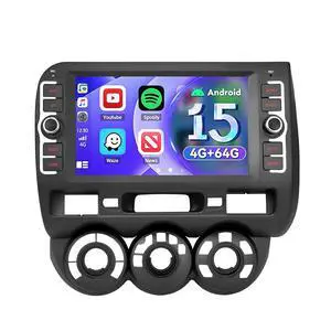 4GB+64GB Android 15 Car Stereo for Honda Fit Jazz 2004-2007 8 Inch IPS Touch Screen Wireless/Wired CarPlay Android Auto DSP GPS Bluetooth Backup Camera Included 4GB+64GB Android 15 Car Stereo for Honda Fit Jazz 2004-2007 8 Inch IPS Touch Screen Wireless/Wired CarPlay Android Auto DSP GPS Bluetooth Backup Camera Included