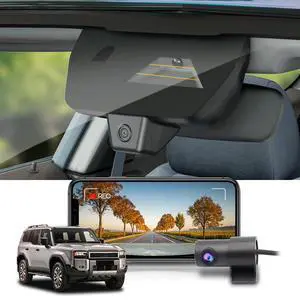 Front 4K+Rear 1080P Dash Cam Adapts for Toyota Land Cruiser 2024-2026 (J250/Gen15), OEM Factory Look, Dual HD Video, Built-in WiFi & APP, Loop Recording, G-Sensor, Easy to Set, 128GB Card Front 4K+Rear 1080P Dash Cam Adapts for Toyota Land Cruiser 2024-2026 (J250/Gen15), OEM Factory Look, Dual HD Video, Built-in WiFi & APP, Loop Recording, G-Sensor, Easy to Set, 128GB Card