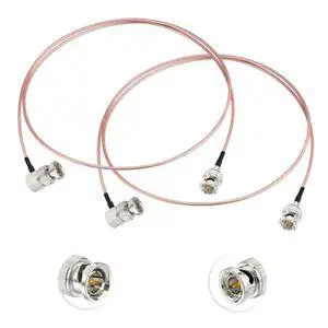 HD-SDI 3G SDI Cable BNC Male to Right Angle BNC Male 75 Ohm RG179 Jumper Cable 3ft for Surveillance Camera System CCTV/DVR Cables 2-Pack HD-SDI 3G SDI Cable BNC Male to Right Angle BNC Male 75 Ohm RG179 Jumper Cable 3ft for Surveillance Camera System CCTV/DVR Cables 2-Pack