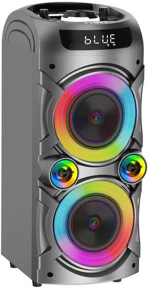 Portable Bluetooth Speaker 100W Big Powerful Wireless Boombox TWS Pairing Loud Stereo Sound Deep Bass Large Party Speakers with Subwoofer LED Lights for Outdoor Home Camping Portable Bluetooth Speaker 100W Big Powerful Wireless Boombox TWS Pairing Loud Stereo Sound Deep Bass Large Party Speakers with Subwoofer LED Lights for Outdoor Home Camping