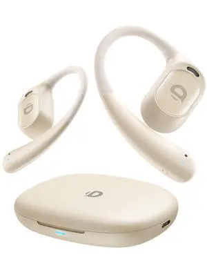 Open Ear Earbuds, True Wireless Open Ear Headphones with Earhooks, Air Conduction earphones, Touch Control, Dual Noise-Cancelling Mics, Up to 30 Hours Power with Case, IPX5, Workouts, Yoga, Running Open Ear Earbuds, True Wireless Open Ear Headphones with Earhooks, Air Conduction earphones, Touch Control, Dual Noise-Cancelling Mics, Up to 30 Hours Power with Case, IPX5, Workouts, Yoga, Running