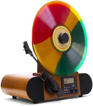 Vert Vertical Vinyl Record Player | FM Radio, Bluetooth, AUX, USB | Alarm Clock | Audio Technica Cartridge | Full Range Speakers | Vintage Mid Century Modern | Handcrafted Ashtree Wood Vert Vertical Vinyl Record Player | FM Radio, Bluetooth, AUX, USB | Alarm Clock | Audio Technica Cartridge | Full Range Speakers | Vintage Mid Century Modern | Handcrafted Ashtree Wood