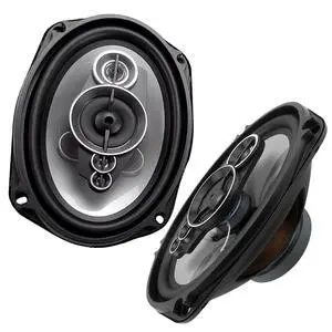 KG 6x9 Coaxial Car Speakers, 5-Way 1200W, 6996S Series (Pair) | 1200W & 4, 5-way full-range sound. Polypropylene cones, butyl rubber surrounds, protective grilles KG 6x9 Coaxial Car Speakers, 5-Way 1200W, 6996S Series (Pair) | 1200W & 4, 5-way full-range sound. Polypropylene cones, butyl rubber surrounds, protective grilles
