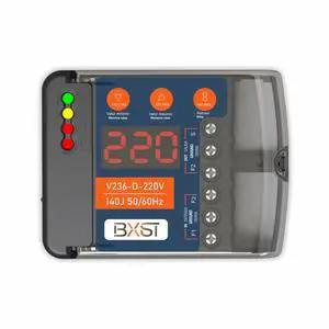 Heavy Duty Wiring Surge Protector with LED Display Adjustable Voltage & Delay Protection, 220V, 30A, 6600W Max, 140J Surge Protection for Refrigerators, Air Conditioning, Motors, Pumps Heavy Duty Wiring Surge Protector with LED Display Adjustable Voltage & Delay Protection, 220V, 30A, 6600W Max, 140J Surge Protection for Refrigerators, Air Conditioning, Motors, Pumps