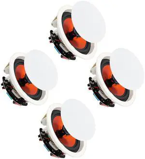 8-Inch in-Ceiling Speakers, 800W Max Power Passive Flush-Mount Ceiling Speakers for Home Theater, Living Room, Office, Kitchen, Basement, Covered Patio (2 Pairs) 8-Inch in-Ceiling Speakers, 800W Max Power Passive Flush-Mount Ceiling Speakers for Home Theater, Living Room, Office, Kitchen, Basement, Covered Patio (2 Pairs)