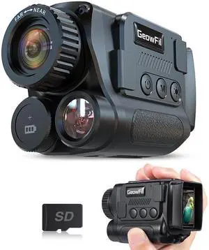 Night Vision Monocular, 4K Infrared Digital Night Vision Goggle | 850nm IR, 40M Photo & 4K Video, 984FT Range, 8X Zoom, Rechargeable, SD Card Included for Hunting Camping Adventure Night Vision Monocular, 4K Infrared Digital Night Vision Goggle | 850nm IR, 40M Photo & 4K Video, 984FT Range, 8X Zoom, Rechargeable, SD Card Included for Hunting Camping Adventure