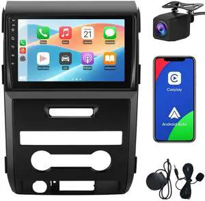Car Radio Stereo for Ford F150 2009-2012 CarPlay/Android Auto | 5G WiFi 9" HD IPS Touch Display Support GPS DSP RDS,Upgrade Bluetooth 5.0 AM/FM with Backup Camera 2GB RAM 32GB ROM Car Radio Stereo for Ford F150 2009-2012 CarPlay/Android Auto | 5G WiFi 9" HD IPS Touch Display Support GPS DSP RDS,Upgrade Bluetooth 5.0 AM/FM with Backup Camera 2GB RAM 32GB ROM