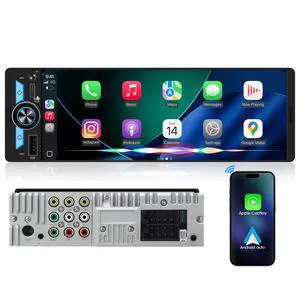 Single Din CarPlay Stereo Receiver: Wireless Android Auto Touchscreen Radio | 6.5 Inch Incell Display Hi-Fi DSP Type-C Fast Charge Dual Subwoofer 4V Pre-Out for Truck Vans Classic Cars Single Din CarPlay Stereo Receiver: Wireless Android Auto Touchscreen Radio | 6.5 Inch Incell Display Hi-Fi DSP Type-C Fast Charge Dual Subwoofer 4V Pre-Out for Truck Vans Classic Cars