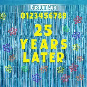 Cartoon Sponge Birthday Decorations 25 Years Later Banner Under The Sea Ocean Themed Party Favors Custom Age Birthday Banner Whats Funnier Than 24 25th Blue Tinsel Foil Fringe Curtains Backdrop Cartoon Sponge Birthday Decorations 25 Years Later Banner Under The Sea Ocean Themed Party Favors Custom Age Birthday Banner Whats Funnier Than 24 25th Blue Tinsel Foil Fringe Curtains Backdrop