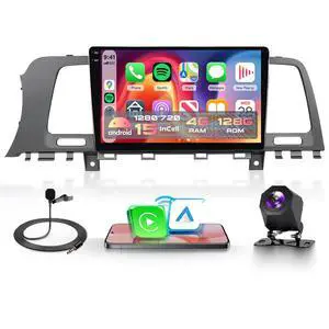 4G+128G for Nissan Murano 2008-2014 Android Car Radio, Car Stereo Wireless Carplay Android auto GPS WiFi 9'' Touchscreen Mirror Link HiFi Bluetooth FM/RDS Radio + Rear Camera 4G+128G for Nissan Murano 2008-2014 Android Car Radio, Car Stereo Wireless Carplay Android auto GPS WiFi 9'' Touchscreen Mirror Link HiFi Bluetooth FM/RDS Radio + Rear Camera