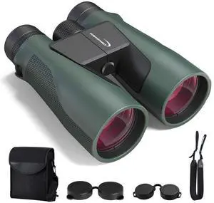 15x56 Binoculars for Adults High Powered - Professional BAK4 FMC Optics for Bird Watching, Stargazing, Hunting, Travel & Cruise - 22mm Large Eyepiece for Wide View & Eye Comfort - Green 15x56 Binoculars for Adults High Powered - Professional BAK4 FMC Optics for Bird Watching, Stargazing, Hunting, Travel & Cruise - 22mm Large Eyepiece for Wide View & Eye Comfort - Green