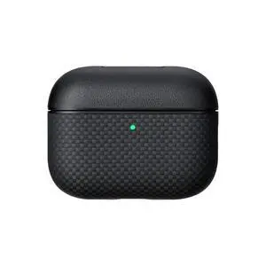 for AirPods Pro 3 Case MagSafe, Leather & Aramid Woven, Black | Slim-Fit Shockproof Protective AirPods Pro 3 Case Cover, Compatible with MagSafe, Premium Leather & Aramid Fiber Woven for AirPods Pro 3 Case MagSafe, Leather & Aramid Woven, Black | Slim-Fit Shockproof Protective AirPods Pro 3 Case Cover, Compatible with MagSafe, Premium Leather & Aramid Fiber Woven