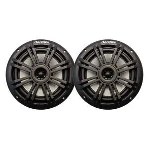 6.5" 150 Watt Peak Power 2-Way Marine OEM Replacement Black Boat Audio Speakers (Pair) 6.5" 150 Watt Peak Power 2-Way Marine OEM Replacement Black Boat Audio Speakers (Pair)