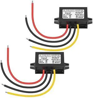 DC 24V 12V to 5V 5A 25W Step Down Converter Buck Reduced Voltage Regulator Car Power Module Converter (2-Pack) DC 24V 12V to 5V 5A 25W Step Down Converter Buck Reduced Voltage Regulator Car Power Module Converter (2-Pack)