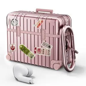 Compatible with AirPods Pro 2nd/1st Generation Case Cover, Cute Funny Suitcase Design Case for Airpods Pro 2nd/1st Gen, Fashion Protective Hard Case for Women Men with Keychain Compatible with AirPods Pro 2nd/1st Generation Case Cover, Cute Funny Suitcase Design Case for Airpods Pro 2nd/1st Gen, Fashion Protective Hard Case for Women Men with Keychain