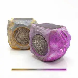 Solar Powered Outdoor Rock Speaker 4.5 Inch Speakers Peak 80W Deep Bass 22 Hr Playtime, Bluetooth 5.4 Stereo 120 Feet Rang IPX65 for Garden Patio Pool (Colorful 2PCS) Solar Powered Outdoor Rock Speaker 4.5 Inch Speakers Peak 80W Deep Bass 22 Hr Playtime, Bluetooth 5.4 Stereo 120 Feet Rang IPX65 for Garden Patio Pool (Colorful 2PCS)