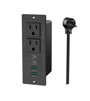 45W USB C Recessed Power Strip, Recessed Outlet with 4 USB Ports, Flush Mount Furniture Hidden Drawer Fast Charging Station for Home Office-6FT 45W USB C Recessed Power Strip, Recessed Outlet with 4 USB Ports, Flush Mount Furniture Hidden Drawer Fast Charging Station for Home Office-6FT