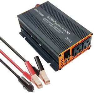 500W Power Inverter Modified Sine Wave for Vehicles,DC 12V to 110V 120V New Black 500W Power Inverter Modified Sine Wave for Vehicles,DC 12V to 110V 120V New Black