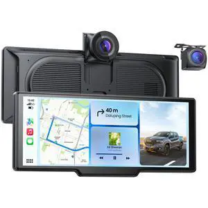 9.26" Portable CarPlay Screen for Apple Carplay & Android Auto with 4K Dash Cam & HD Backup Camera, Wireless Car Play with Strongest Bluetooth 5.2, OTA Updates, Voice Control, GPS Navigation 9.26" Portable CarPlay Screen for Apple Carplay & Android Auto with 4K Dash Cam & HD Backup Camera, Wireless Car Play with Strongest Bluetooth 5.2, OTA Updates, Voice Control, GPS Navigation