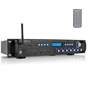 Multi Channel Bluetooth Preamplifier Receiver - 3000 Watt Audio Home Speaker Sound Stereo w/Radio, USB, Headphone, AUX, RCA, Dual Microphone w/Echo, LED, Wireless Streaming - P3201BT Multi Channel Bluetooth Preamplifier Receiver - 3000 Watt Audio Home Speaker Sound Stereo w/Radio, USB, Headphone, AUX, RCA, Dual Microphone w/Echo, LED, Wireless Streaming - P3201BT