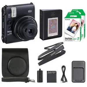 Instax Mini 99 Instant Camera with Carrying Case + Fuji Instax Film Value Pack (20 Sheets) Accessories Bundle (Black) Instax Mini 99 Instant Camera with Carrying Case + Fuji Instax Film Value Pack (20 Sheets) Accessories Bundle (Black)