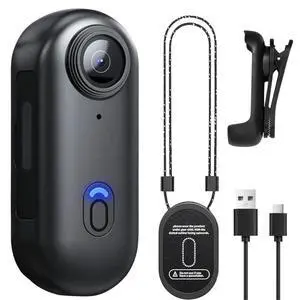 Body Camera with Audio, Action Camara with 360° Rotatable Clip for Sports, WiFi Thumb-Sized Bodycam for Biking, Traveling, Motorcycle, Clipcam Without SD Card FHD 1080P Body Camera with Audio, Action Camara with 360° Rotatable Clip for Sports, WiFi Thumb-Sized Bodycam for Biking, Traveling, Motorcycle, Clipcam Without SD Card FHD 1080P