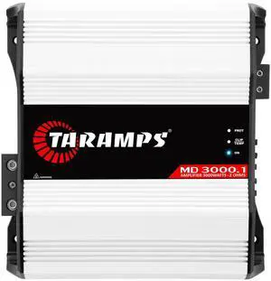 Taramps MD 3000.1 2-Ohm Car Amplifier, 3000W RMS Full Range Digital Monoblock Class D MOSFET, Crossover, Bass Boost, LED Indicator Taramps MD 3000.1 2-Ohm Car Amplifier, 3000W RMS Full Range Digital Monoblock Class D MOSFET, Crossover, Bass Boost, LED Indicator
