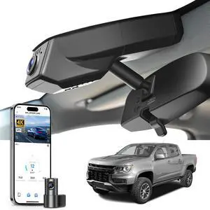 Front 4K & Rear 1080p Dash Cam for Chevy Colorado 2015-2022 | Model A, Select Base WT LT Z71 ZR2, Integrated OEM Look, UHD 2160P Video, WiFi and App, GPS, 128GB Card Front 4K & Rear 1080p Dash Cam for Chevy Colorado 2015-2022 | Model A, Select Base WT LT Z71 ZR2, Integrated OEM Look, UHD 2160P Video, WiFi and App, GPS, 128GB Card