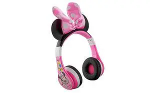 Minnie Mouse Kids Bluetooth Headphones, Wireless with Microphone Includes Aux Cord, Volume Reduced Foldable Headphones for School, Home, or Travel, Pink Minnie Mouse Kids Bluetooth Headphones, Wireless with Microphone Includes Aux Cord, Volume Reduced Foldable Headphones for School, Home, or Travel, Pink