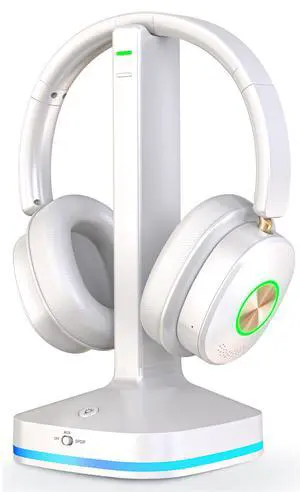 Wireless Headphones for TV Watching, TV Headset Wireless for Seniors with Transmitter Charging Dock, Bluetooth V5.4 Over Ear TV Headphones &No Audio Delay, Gift for Elderly/Parents Wireless Headphones for TV Watching, TV Headset Wireless for Seniors with Transmitter Charging Dock, Bluetooth V5.4 Over Ear TV Headphones &No Audio Delay, Gift for Elderly/Parents