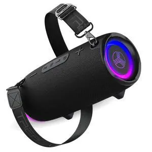 HD-Max Loud Portable Wireless Bluetooth Speaker, 60W IPX7 20H | RGB Power bank Outdoor Speaker, TWS Stereo Pairing, Carry Strap & Deep Bass for Backyard Parties, USB-C Charging HD-Max Loud Portable Wireless Bluetooth Speaker, 60W IPX7 20H | RGB Power bank Outdoor Speaker, TWS Stereo Pairing, Carry Strap & Deep Bass for Backyard Parties, USB-C Charging