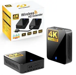 Wireless HDMI Transmitter and Receiver 4K BIN-910, 400FT/120M Long Range, 9 Adjustable Channels, 1TX to 3RX Stream HD Video/Audio from Laptop, PC, Camera to TV, Projector, Monitor Wireless HDMI Transmitter and Receiver 4K BIN-910, 400FT/120M Long Range, 9 Adjustable Channels, 1TX to 3RX Stream HD Video/Audio from Laptop, PC, Camera to TV, Projector, Monitor