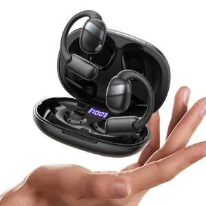 Open-Ear Wireless Earbuds Bluetooth 5.4 Headphones Sport IPX4 Waterproof Ear Buds for During Running/Workout Black Open-Ear Wireless Earbuds Bluetooth 5.4 Headphones Sport IPX4 Waterproof Ear Buds for During Running/Workout Black
