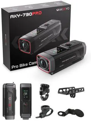 AKY-730Pro 4K Motorcycle/Bike Dash Cam,60FPS Action Camera with EIS Stabilization,1.14" Touchscreen, Built-in GPS, IP66 Waterproof, Up to 6 Hours of Battery Life,Loop Recording,Parking Monitor AKY-730Pro 4K Motorcycle/Bike Dash Cam,60FPS Action Camera with EIS Stabilization,1.14" Touchscreen, Built-in GPS, IP66 Waterproof, Up to 6 Hours of Battery Life,Loop Recording,Parking Monitor