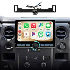 Car Stereo for Ford F150 2009-2014 Wireless CarPlay Android Auto | Fits XL XLT Base Manual AC, 4G+64GB ROM, Knob Keybutton for Safe Driving, Offline GPS, Backup Camera Included, Plug and Play Car Stereo for Ford F150 2009-2014 Wireless CarPlay Android Auto | Fits XL XLT Base Manual AC, 4G+64GB ROM, Knob Keybutton for Safe Driving, Offline GPS, Backup Camera Included, Plug and Play