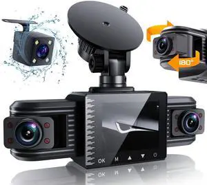 T1-pro Dash Cam Front and Rear Inside 3 Channel 1080P, Adjustable Lens Dash Camera for Cars with 8 IR Lamps Night Vision, Three Ways Triple Car Camera, Loop Recording, G-Sensor, Parking Monitor T1-pro Dash Cam Front and Rear Inside 3 Channel 1080P, Adjustable Lens Dash Camera for Cars with 8 IR Lamps Night Vision, Three Ways Triple Car Camera, Loop Recording, G-Sensor, Parking Monitor