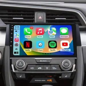 4G+64GB Android 13 Car Radio Stereo for Honda Civic 2016-2021, 9" Touch Screen Head Unit with Android 13/CarPlay/Android Auto/GPS Navigation/Bluetooth/FM/DSP Radio/AHD Backup Camera 4G+64GB Android 13 Car Radio Stereo for Honda Civic 2016-2021, 9" Touch Screen Head Unit with Android 13/CarPlay/Android Auto/GPS Navigation/Bluetooth/FM/DSP Radio/AHD Backup Camera