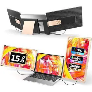 S6 Laptop Screen Extender Monitor Portable, 15.6'' Dual Screen Monitors for Laptop Plug and Play, FHD 1080P IPS Multi Triple Monitor for 13''-17'' Laptops Compatible with Mac/Wins/Android/Dex S6 Laptop Screen Extender Monitor Portable, 15.6'' Dual Screen Monitors for Laptop Plug and Play, FHD 1080P IPS Multi Triple Monitor for 13''-17'' Laptops Compatible with Mac/Wins/Android/Dex