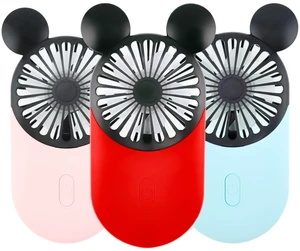 Cute Mouse Handheld Fan, Rechargeable USB Mini Fan(Red+Pink+Blue) Ultra-Slim Wearable Handheld/Neck Design, 3-Speed Portable Pocket Size Personal Fan for Park, Travel, Concerts, Sports Events Cute Mouse Handheld Fan, Rechargeable USB Mini Fan(Red+Pink+Blue) Ultra-Slim Wearable Handheld/Neck Design, 3-Speed Portable Pocket Size Personal Fan for Park, Travel, Concerts, Sports Events