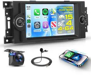 4G+64G Car Radio Stereo for Dodge Ram 1500 06-08,Chrysler 300C 05-07,Chrysler PT Cruiser,Jeep Grand Cherokee, Wireless Carplay Android Auto,6.2" for Dodge Ram Radio for Jeep Grand Cherokee Radio 4G+64G Car Radio Stereo for Dodge Ram 1500 06-08,Chrysler 300C 05-07,Chrysler PT Cruiser,Jeep Grand Cherokee, Wireless Carplay Android Auto,6.2" for Dodge Ram Radio for Jeep Grand Cherokee Radio
