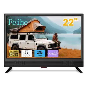22 Inch TV,1080p LED Widescreen HDTV with Digital ATSC Tuners, Flat Screen TV with HDMI/VGA/RCA/USB for Kitchen, RV, Bedroom, Caravan(NO Smart TV)-New Model 22 Inch TV,1080p LED Widescreen HDTV with Digital ATSC Tuners, Flat Screen TV with HDMI/VGA/RCA/USB for Kitchen, RV, Bedroom, Caravan(NO Smart TV)-New Model