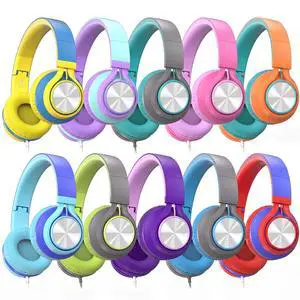 Classroom Headphones Bulk 10 Pack with Microphone, Multicolor | On-Ear Wired Kids Headphones for School with 3.5mm Jack for Library Online Learning,Chromebook, Tablet, Tangle-free Cord Classroom Headphones Bulk 10 Pack with Microphone, Multicolor | On-Ear Wired Kids Headphones for School with 3.5mm Jack for Library Online Learning,Chromebook, Tablet, Tangle-free Cord
