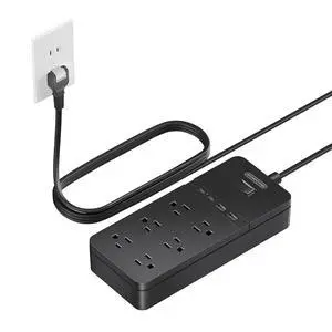 2 Prong Power Strip with 10ft Extension Cord, 2 Prong to 3 Prong Outlet Adapter with 6 Outlets 4 USB Ports(2 USB C), Wall Mount for Old House Non-Grounded Outlet 2 Prong Power Strip with 10ft Extension Cord, 2 Prong to 3 Prong Outlet Adapter with 6 Outlets 4 USB Ports(2 USB C), Wall Mount for Old House Non-Grounded Outlet