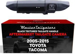 Black Tailgate Handle with Backup Camera Replacement for Toyota Tacoma (2005-2015) | IP68 Waterproof | Parking Grid Lines Available | Easy to Install Black Tailgate Handle with Backup Camera Replacement for Toyota Tacoma (2005-2015) | IP68 Waterproof | Parking Grid Lines Available | Easy to Install