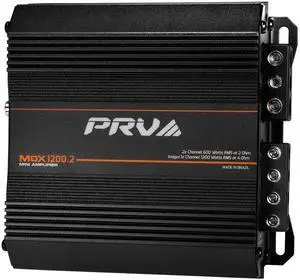 MDX1200.2 2 Ohm Mini 2 Channel Car Audio Amplifier 2X 600 Watts RMS at 2 Ohm - Bridged 1CH 1200 Watt at 4 Ohm for Powersports, Motorcycles, ATV, for High Power Stereo Speaker Systems MDX1200.2 2 Ohm Mini 2 Channel Car Audio Amplifier 2X 600 Watts RMS at 2 Ohm - Bridged 1CH 1200 Watt at 4 Ohm for Powersports, Motorcycles, ATV, for High Power Stereo Speaker Systems