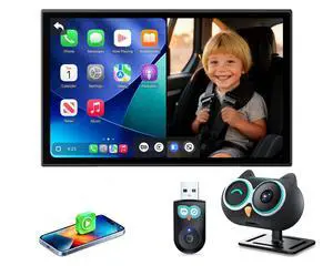 Baby Car Camera Displaying on Car Screen,No Extra Screen Needed | 1080P Clear No-Glow Night Vision,Split-Screen Navigation,150°Wide Angle,Car Baby Monitor & Wireless CarPlay Adapter Baby Car Camera Displaying on Car Screen,No Extra Screen Needed | 1080P Clear No-Glow Night Vision,Split-Screen Navigation,150°Wide Angle,Car Baby Monitor & Wireless CarPlay Adapter