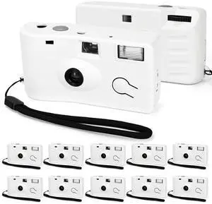 12 Pack Disposable Cameras Bulk Single Use Flash 35mm Film Cameras 17 Exposures ISO 200, for Wedding Birthday Travel Anniversary Party Supplies 12 Pack Disposable Cameras Bulk Single Use Flash 35mm Film Cameras 17 Exposures ISO 200, for Wedding Birthday Travel Anniversary Party Supplies