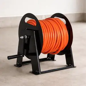 RV Power Cord Reel, Holds 50 Ft - 50 Amp | Heavy Duty RV Cord Storage Reel - For 50 Amp RV Power Cords Up to 50 Ft RV Power Cord Reel, Holds 50 Ft - 50 Amp | Heavy Duty RV Cord Storage Reel - For 50 Amp RV Power Cords Up to 50 Ft